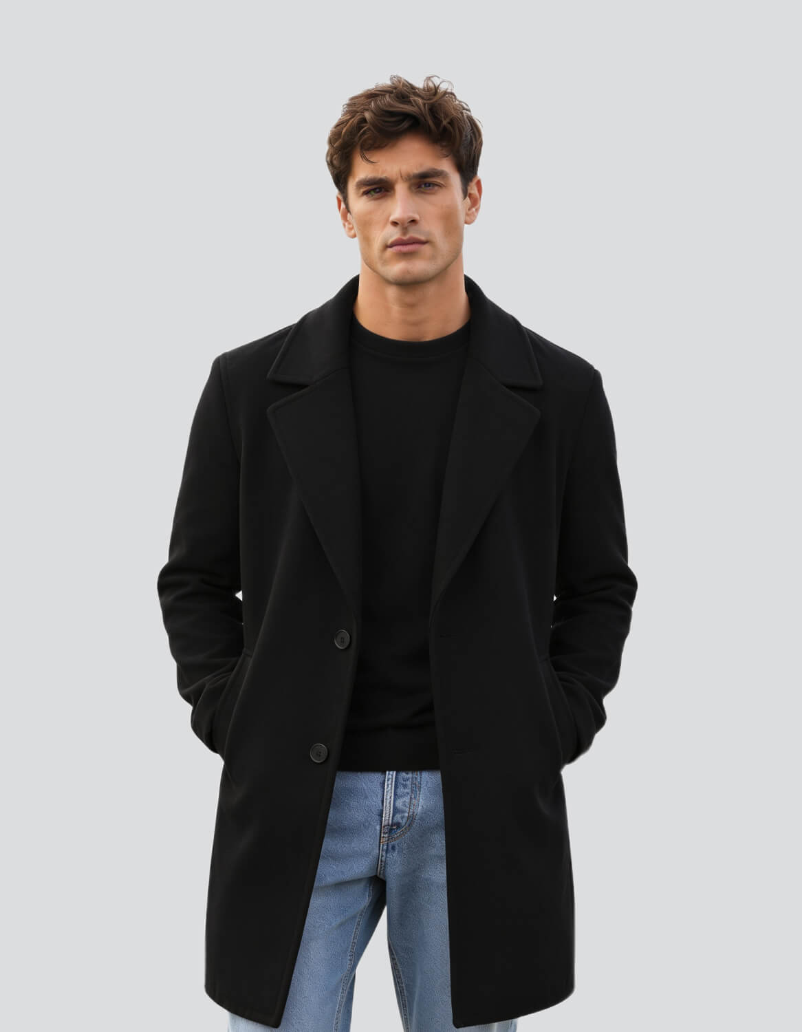 Wool Blend Overcoat